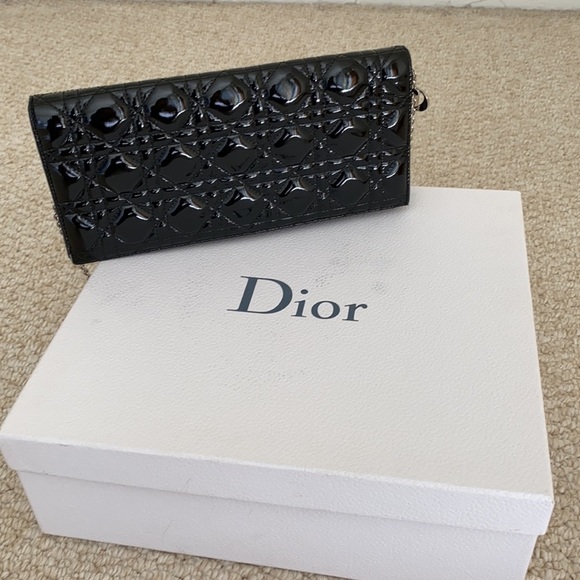 Authentic Patent Leather Dior Clutch/WOC - Picture 1 of 6